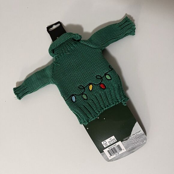 Snoop Dogg Wine Bottle Sweater Fits Snoop On The Stoop Face Green Elf Shelf Gift - Picture 5 of 5